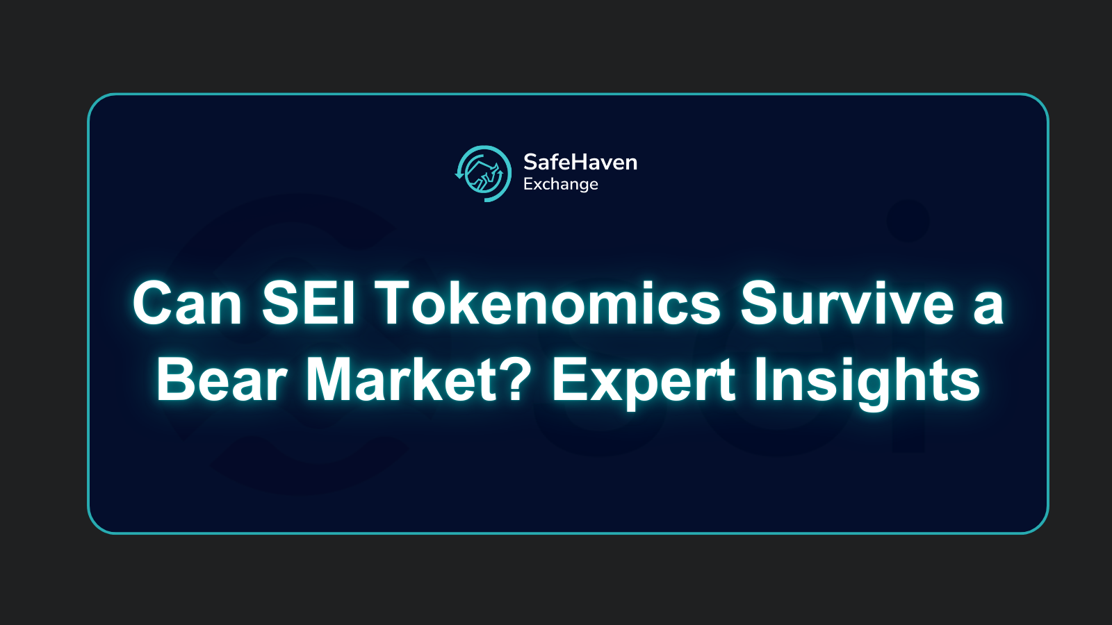 Can SEI Tokenomics Survive a Bear Market