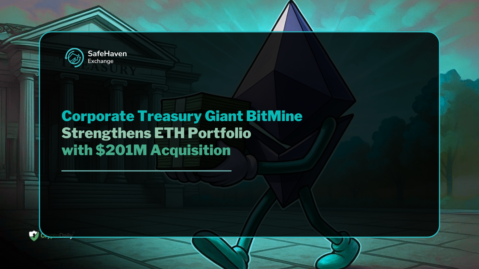 Corporate Treasury Giant BitMine Strengthens ETH Portfolio with $201M Acquisition